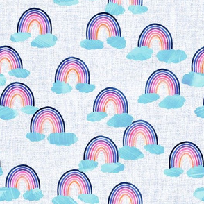 Just Rainbows  Linen