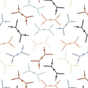 Compton scattering Feynman diagrams on White