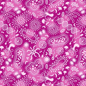 Microbes ditsy pink