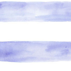 Soft periwinkle watercolor stripes - painted horizontal stripes for modern home decor, bedding, nursery