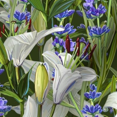 White Lilies + Lavender | Green