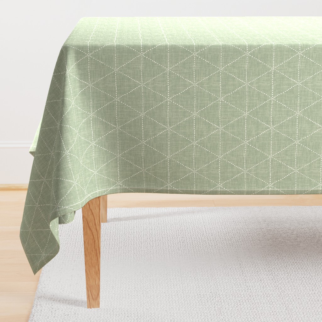 Boho triangles - sage - large