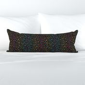 ★ RAINBOW LEOPARD PRINT - DARK GRAY BACKGROUND ★ Medium Scale / Collection : Leopard Spots – Punk Rock Animal Prints