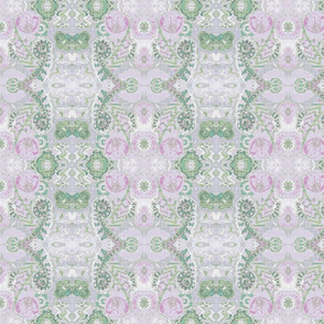 Paisley Pale Orchid Sage Green White