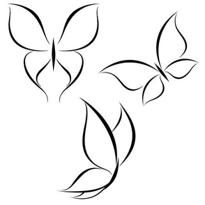 Hand Drawn Butterflies