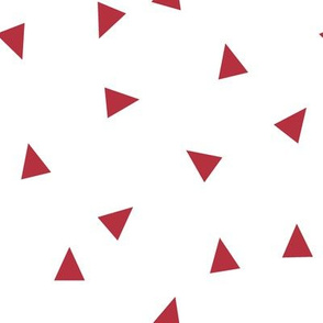 Random Triangle Pattern | Christmas Cardinal Red Collection