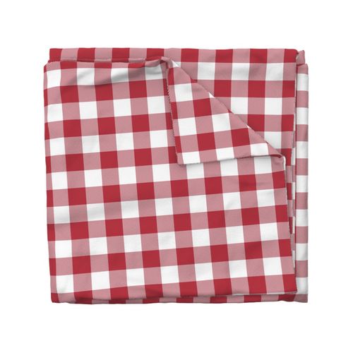 2" Buffalo Plaid with Twill Pattern | Christmas Cardinal Red Collection