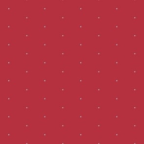 Tiny Polka Dot Repeat Pattern | Christmas Cardinal Red Collection