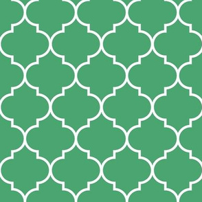 2" Moroccan Quatrefoil Pattern | Christmas Jade Green Collection