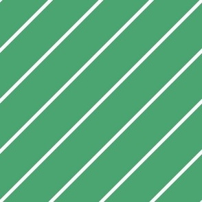 Thin Diagonal Stripes Pattern | Christmas Jade Green Collection