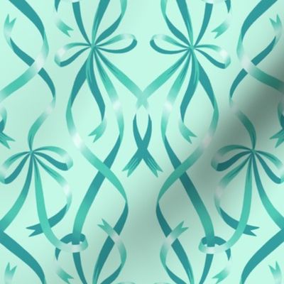 Entwined Ribbons - Mint Green