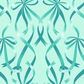 Entwined Ribbons - Mint Green