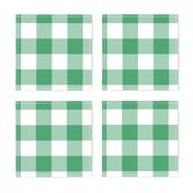 2" Buffalo Plaid with Twill Pattern | Christmas Jade Green Collection