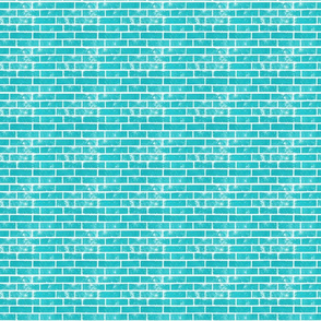 Teal Bricks Pattern (Mini Scale)