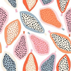Tutti Frutti papaya pattern