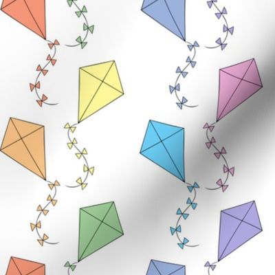 Pastel kites (small)