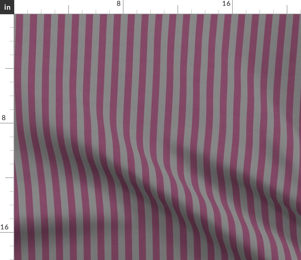 Retro Pink & Gray Stripes w/ Texture Effect (Mini Scale)