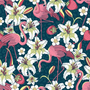 Tropical Flamingoes