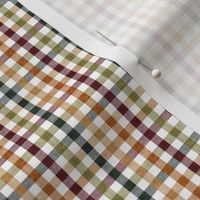 (extra small scale) fall plaid - thanksgiving fall colors  (green) - LAD20BS
