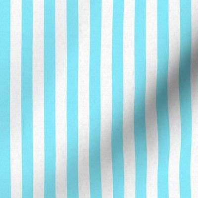 Baby Blue & White Stripes w/ Linen Effect (Mini Scale)