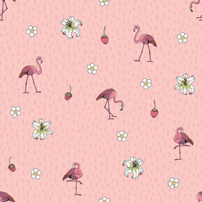 Ditsy Flamingo