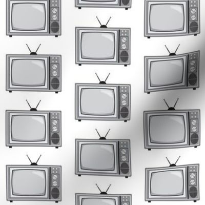 black and white television sets