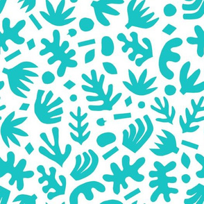 Matisse Paper Cuts // Bold Turquoise