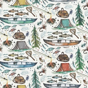 Lake House Fabric, Wallpaper and Home Decor | Spoonflower