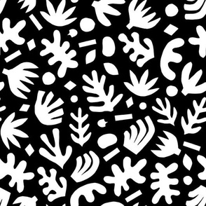 Matisse Paper Cuts // White on Black