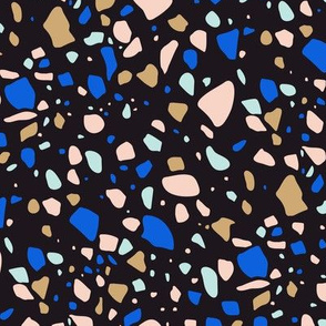 Terrazzo Black Blue