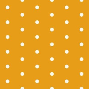 mustard yellow dots fabric - tiger coordinate