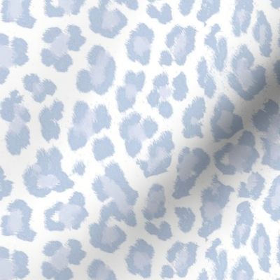 Soft sky blue leopard blue cheetah