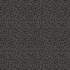 tiny black dots on charcoal