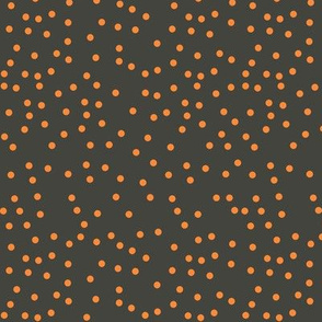 tiny orange dots on black