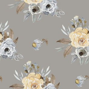 8" Sloane Bouquet in Taupe Back