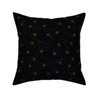 Atomic Starburst Fleck - Gold on Black
