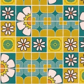 Midcentury Modern Kitchen Tiles (small scale) 