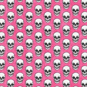 (3/4" scale) skulls - pink skull - halloween - LAD20BS