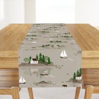 Boating on the Lake - large scale