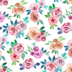 Country Garden Watercolour Roses