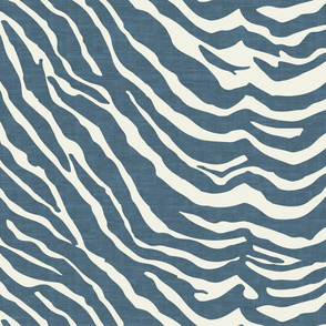 Zebra Dusty Blue Texture