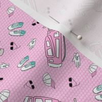 Tee up girl ditsy  print