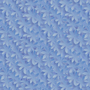papercut meadow in blue by rysunki_malunki