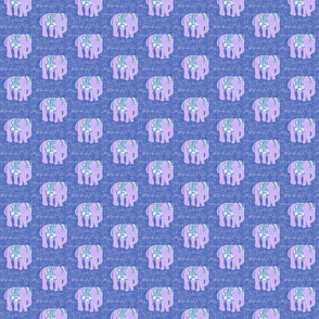 Elephant Walk Navy Lilac