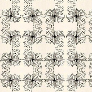 antique floral grid