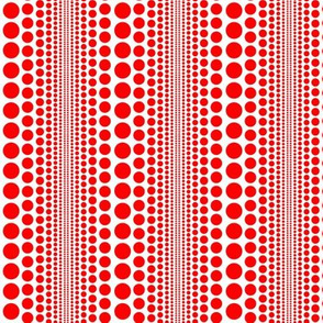 Small Kusama Inspired Polka Dots Red