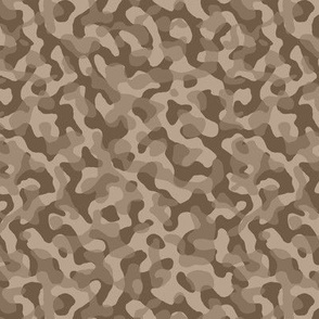 ★ GROOVY CAMO ★ Mocha Brown - Tiny Scale / Collection : Disruptive Patterns – Camouflage Prints