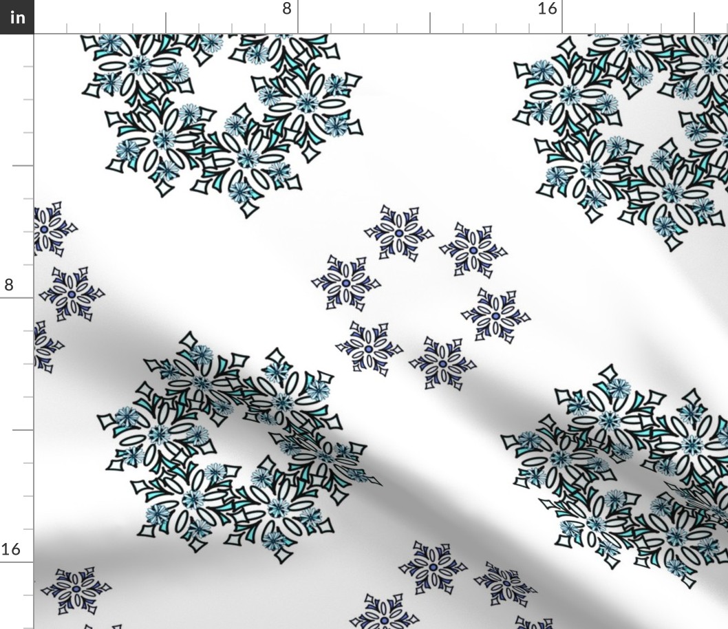 Christmas snowflake pattern 