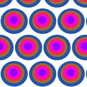 Swirly polka dot target pattern