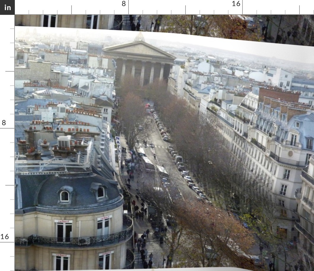 Rue Tronchet leading up to Place de la Madeleine, Paris